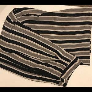 Venus NWT Striped flowy long wide leg striped pants.